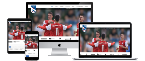Webdesign-Mockup FC Erfurt Nord